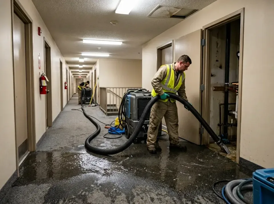multi-unit-apartment-hallway-f-005 — frequently asked questions, Emergency Burst Pipe Water Extraction & Removal in Cocoa We…